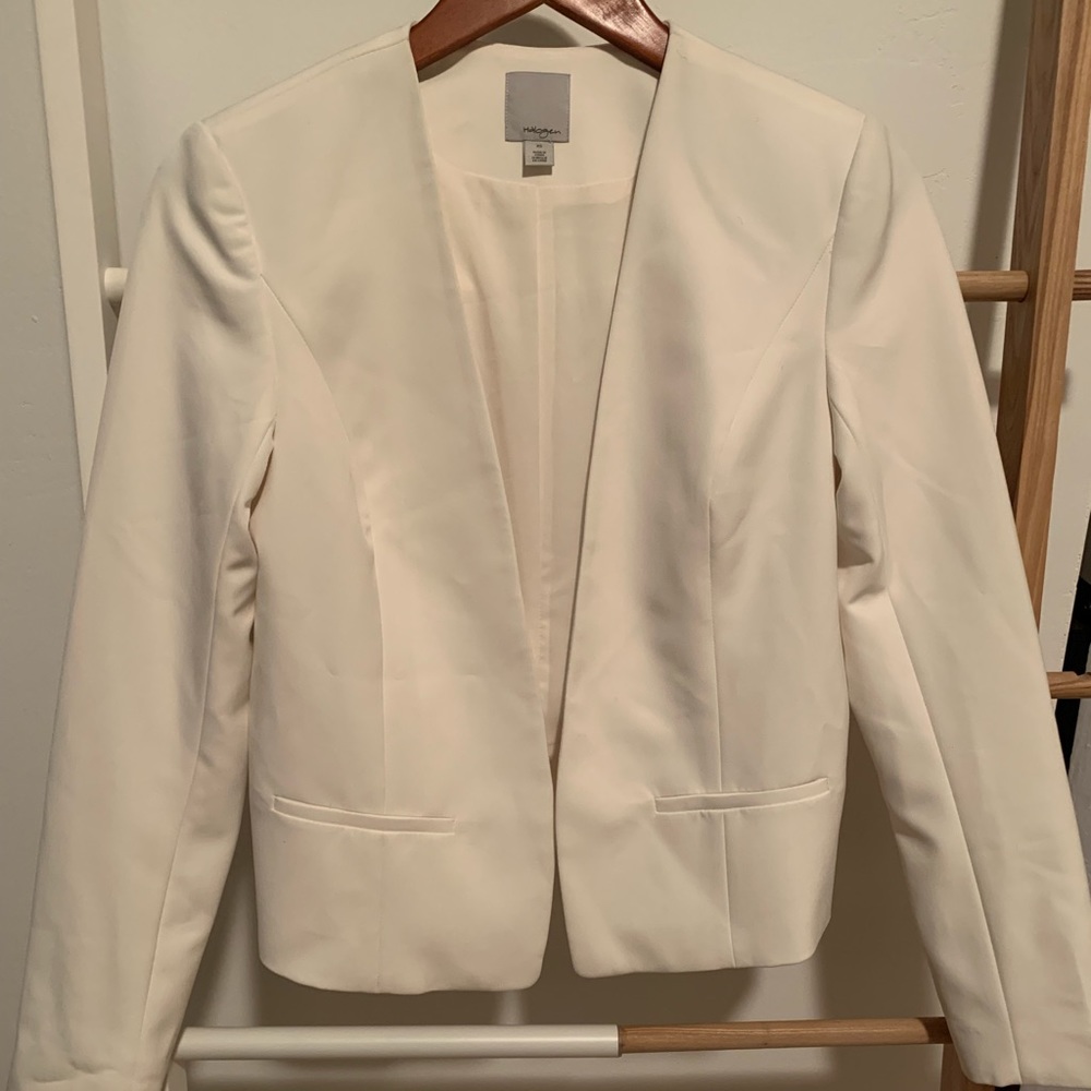 Halogen XS white blazer